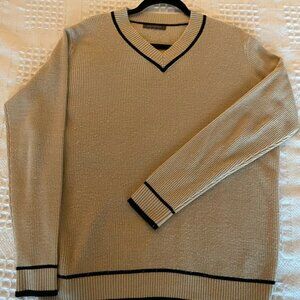 SUZY SHIER Chunky Knit V-Neckline Long Sleeves Sweater Size XL EUC